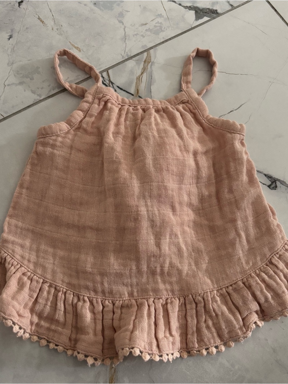 Jamie Kay Dusty Pink Ruffle Tank Top